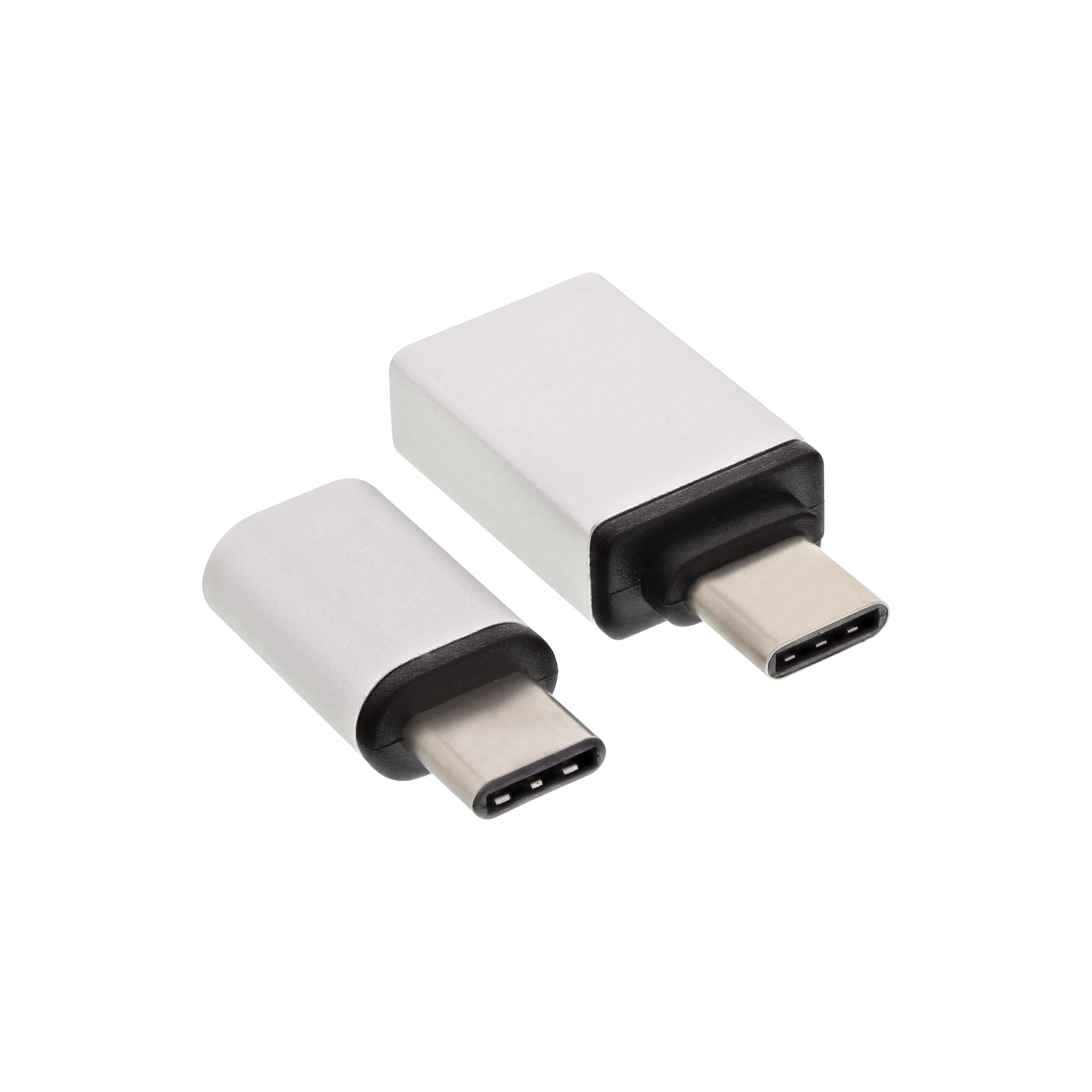 InLine® USB OTG Adapter-Set, Typ-C Stecker an Micro-USB oder USB 3.0 A Buchse