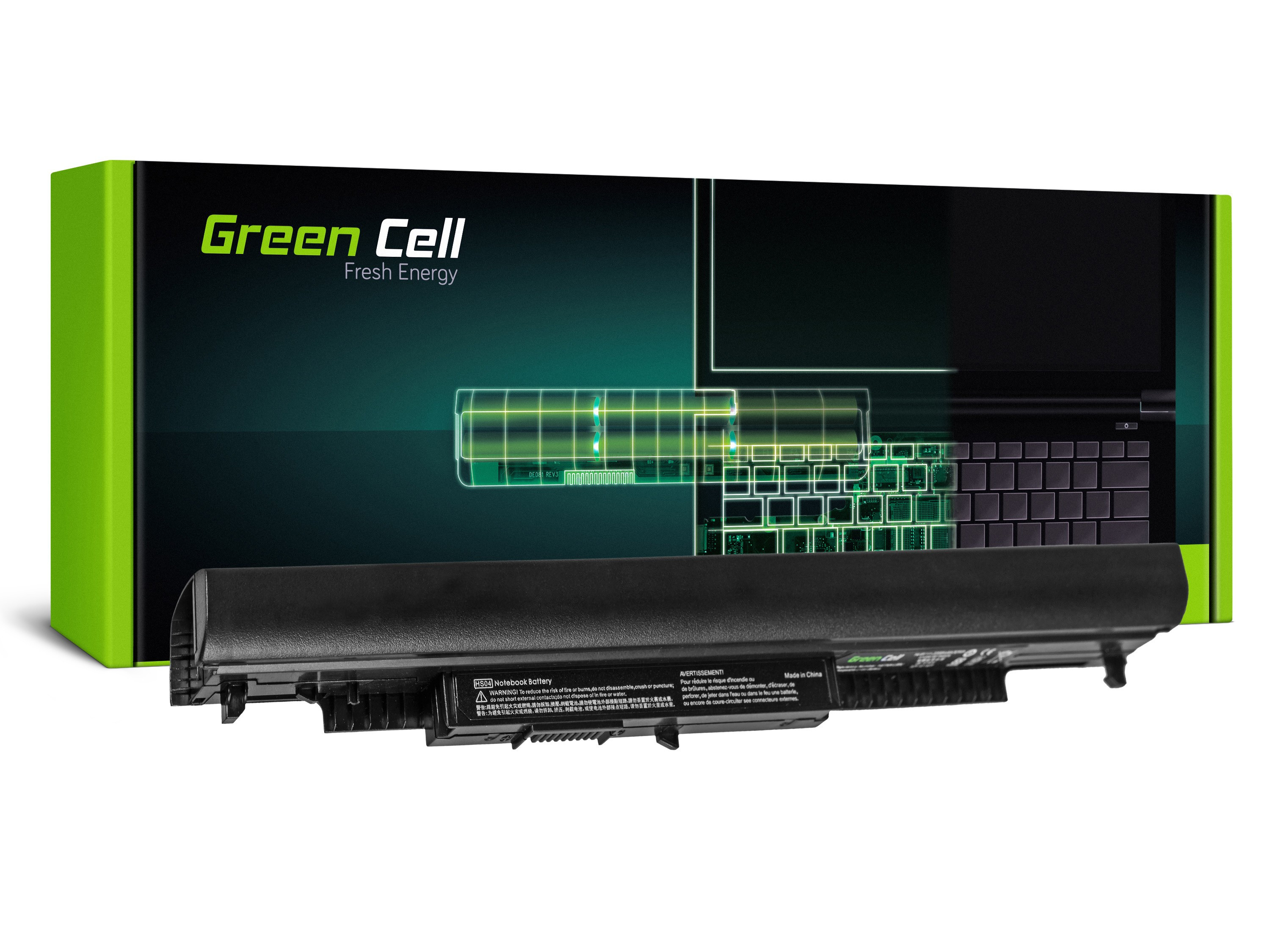Green Cell Laptop Akku (HP88) - HS04 für HP 250 G4 G5 255 G4 G5, HP 15-AC012NW 15-AC013NW 15-AC033NW 15-AC034NW 15-AC153NW 15-AF169NW