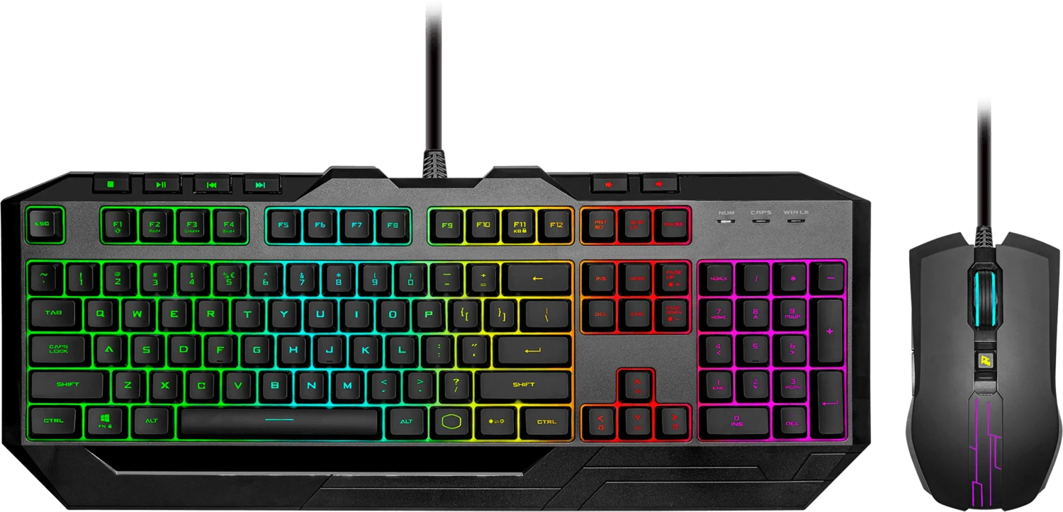 Tastatur / Maus (Gaming) Cooler Master Desktop Gaming Devastator 3 [DE] schwarz 6-Zonen RGB