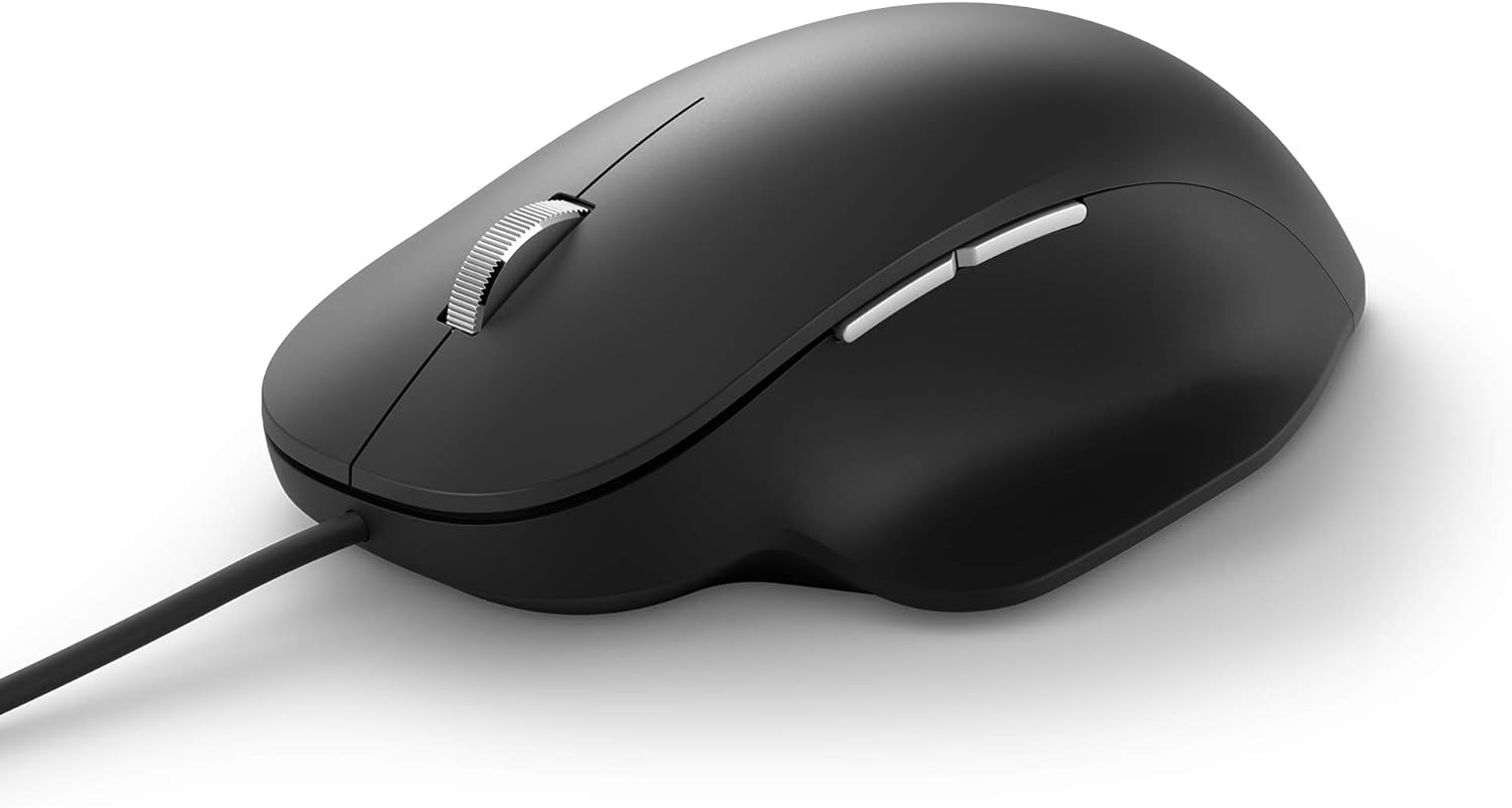 Microsoft Ergonomic Maus (RJG-00002) - 1000 ppi rechts USB Typ-A BlueTrack, kabelgebunden, schwarz