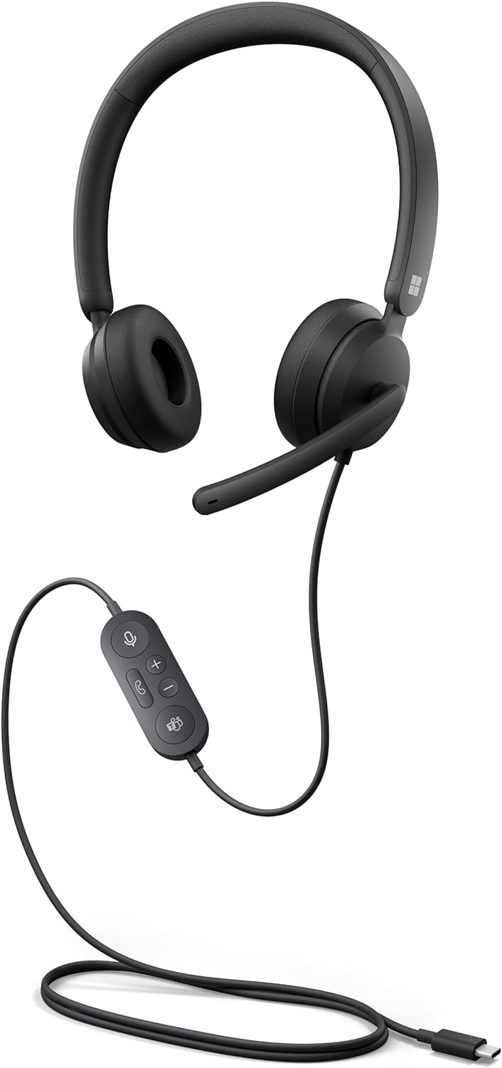 Microsoft Modern USB-C Headset (I6N-00010) - Headset - On-Ear - kabelgebunden - USB-C - Schwarz