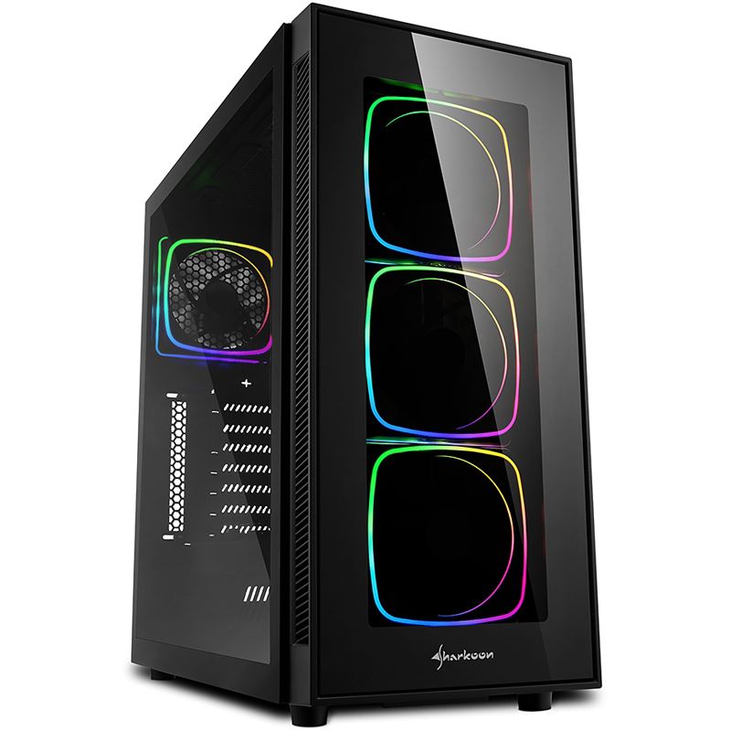 Sharkoon TG6 RGB mit Sichtfenster Midi Tower schwarz (ohne Netzteil)