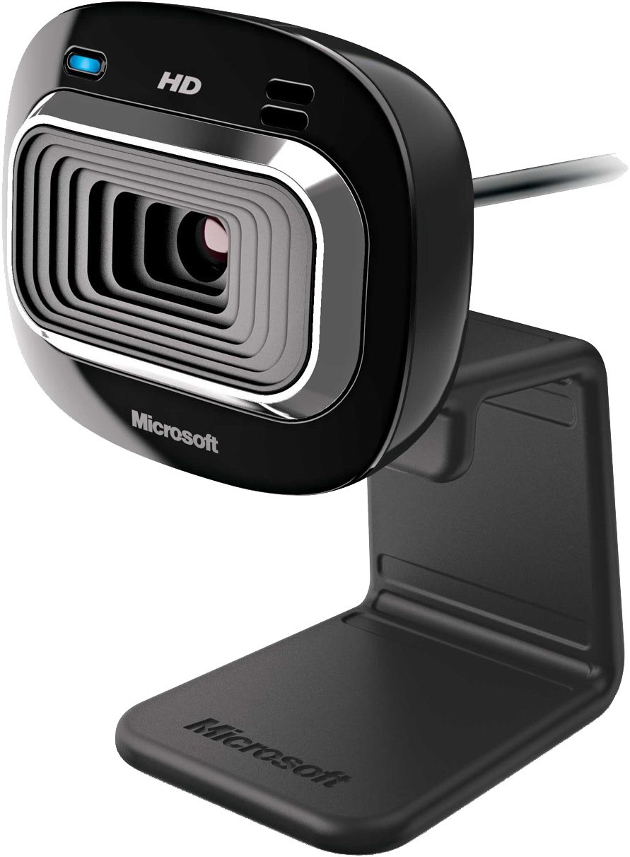 Microsoft LifeCam HD-3000 (T3H-00003), Webcam, Skype zertifiziert) , 720p, schwarz