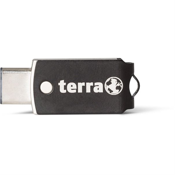 TERRA USThree A+C USB3.0 Stick 16GB 110/30, schwarz, silber