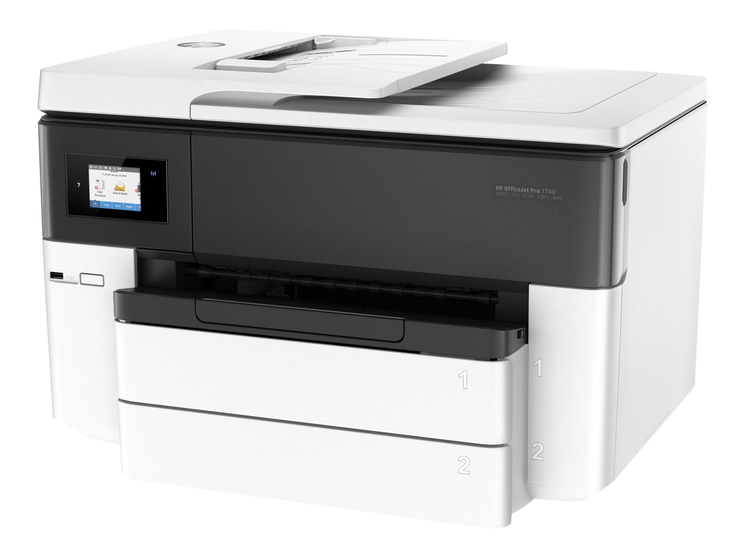 HP OfficeJet Pro 7740 A3-Multifunktionsdrucker 4-in-1 (DIN A3, Drucker, Scanner, Kopierer, Fax, WLAN, Duplex..)