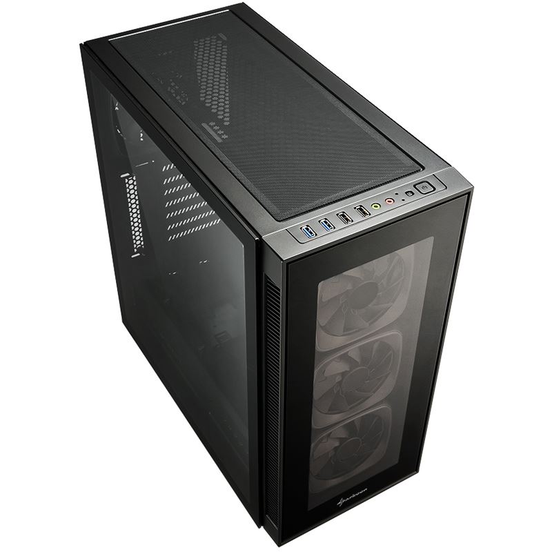 Sharkoon TG6 RGB mit Sichtfenster Midi Tower schwarz (ohne Netzteil)