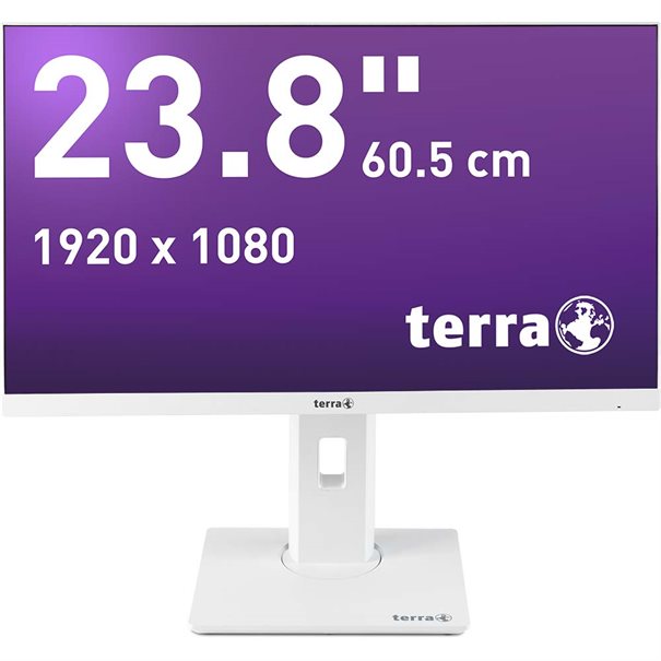 TERRA LCD/LED 2463W PV (3030101) - 23.8 Zoll (60.5cm), 1920 x 1080 Pixel (Full-HD), 250 cd/m², weiß