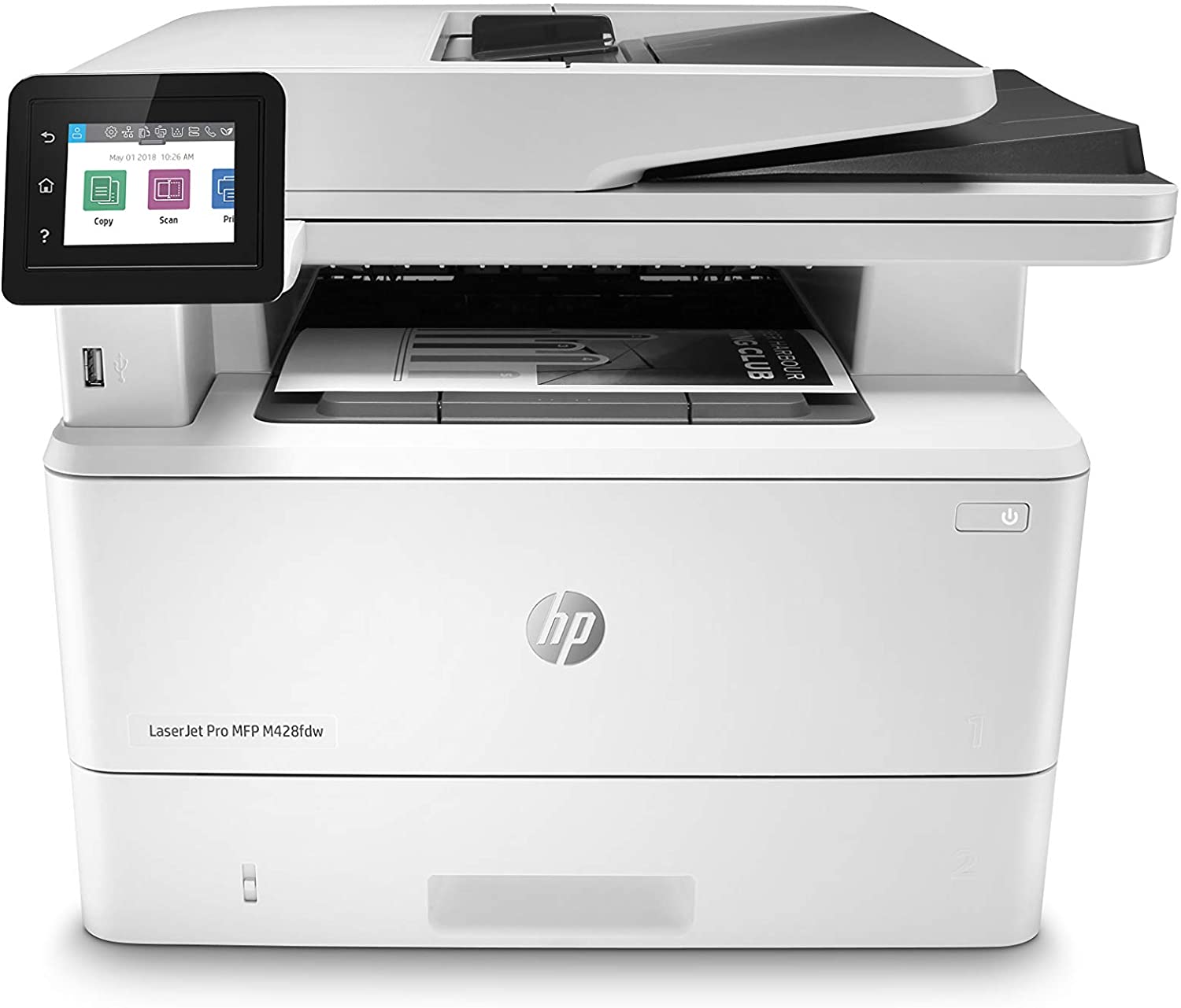 HP Laser M428fdw (4-in-1) Laser-Multifunktionsdrucker (Laserdrucker, Kopierer, Scanner, Fax) Schwarz / Weiß