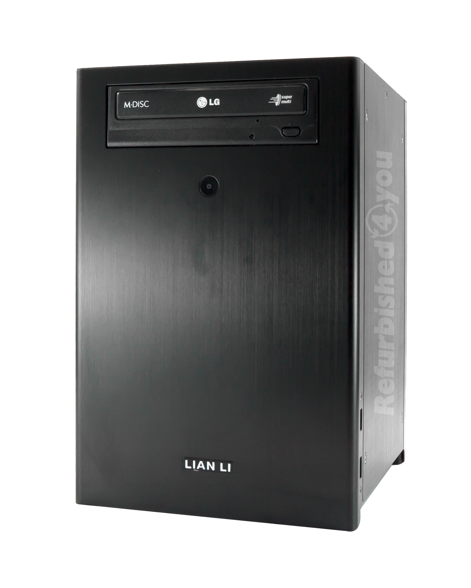 PC- System Lian Li ITX Tower 500W 12cm AMD A4-4000 3Ghz 8GB RAM 128GB SSD + 1TB HDD DVDRW Radeon HD 7480D WLAN BT Win10Pro