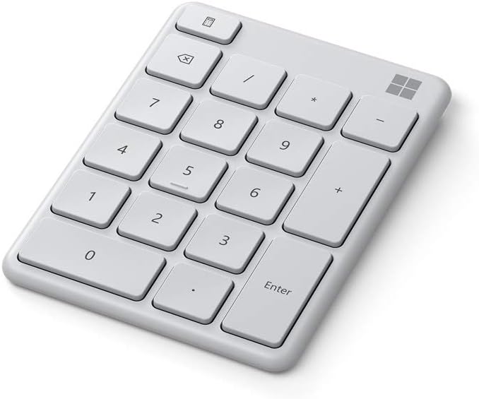 Microsoft Number Pad (23O-00029) - Ziffernblock BT grau Bluetooth