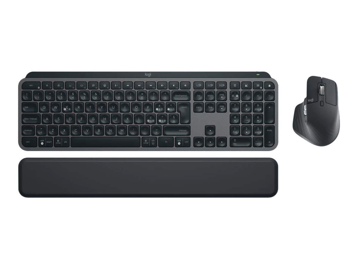 Logitech Desktop MX Keys S Combo BOLT [DE] - darkgrey BT MX Keys, MX Master 3S, mit Tastaturbeleuchtung