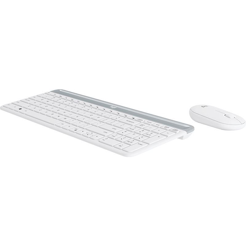 Logitech Ultradünnes Kompaktes kabelloses Tastatur-Maus-Set – MK470 Slim Combo, 10m Reichweite