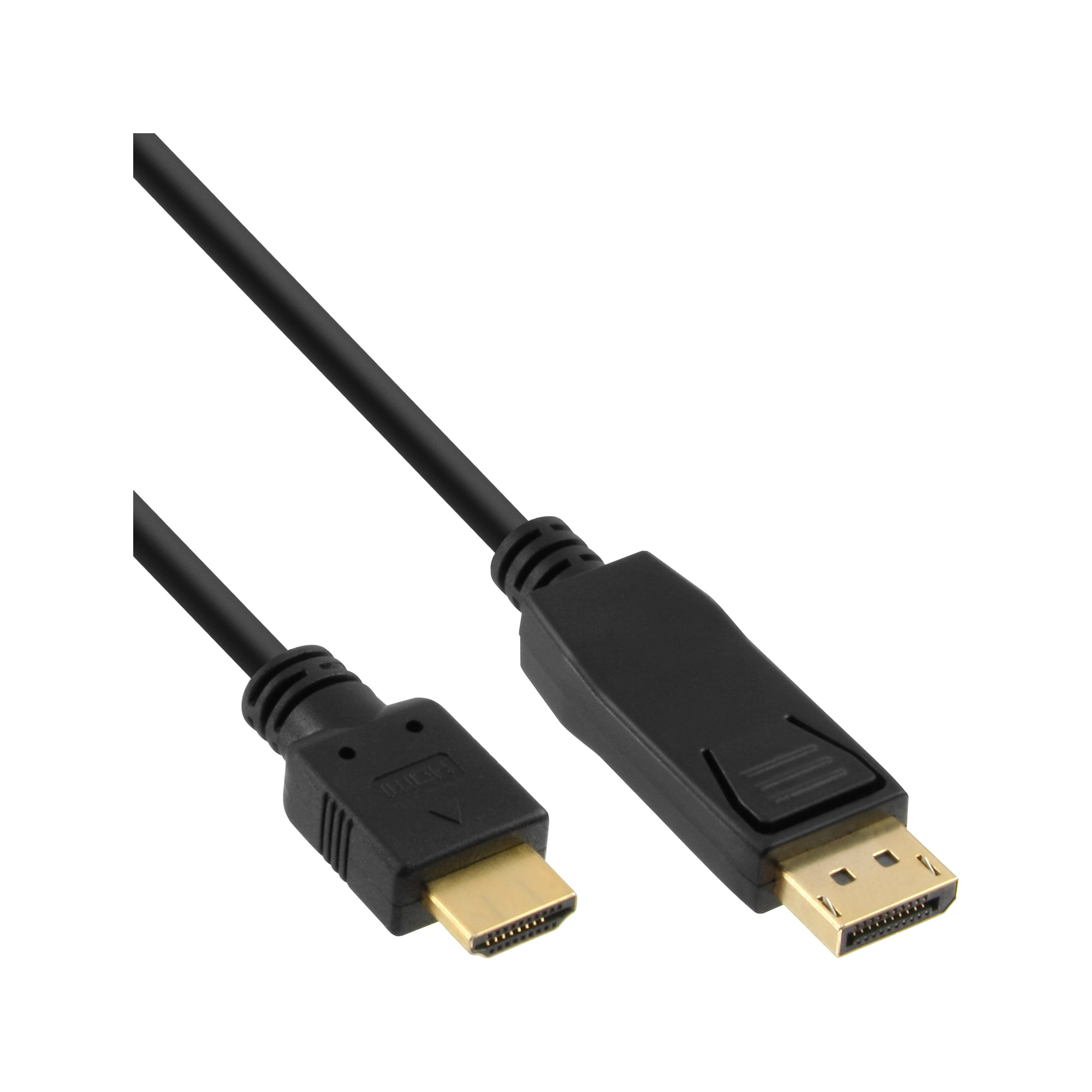 InLine® DisplayPort zu HDMI Konverter Kabel, schwarz, 2m