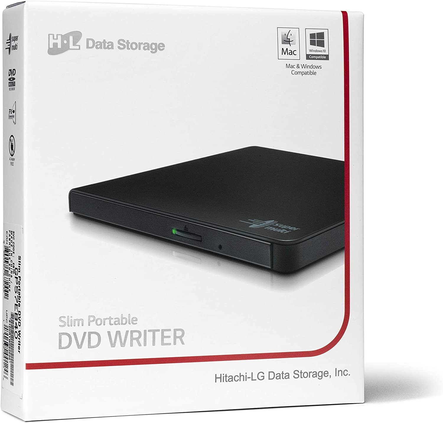 Externer DVD-Brenner HLDS GP57EB40 Slim USB schwarz