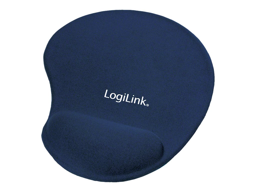 LOGILINK Mauspad (ID0027B) - mit Gel-Handballenauflage Silikon blau