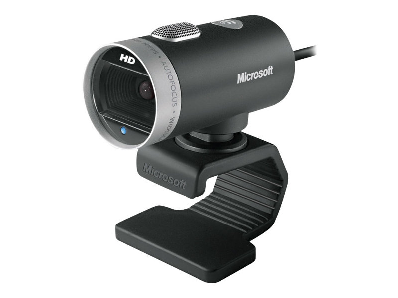 Microsoft LifeCam Cinema (6CH-00002) - Webcam (5 Megapixel, 1280 x 720 Pixel, USB 2.0), schwarz