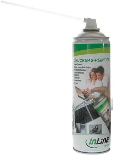 InLine® Power Duster, "extra starker" Druckgas-Reiniger Spraydose 400ml