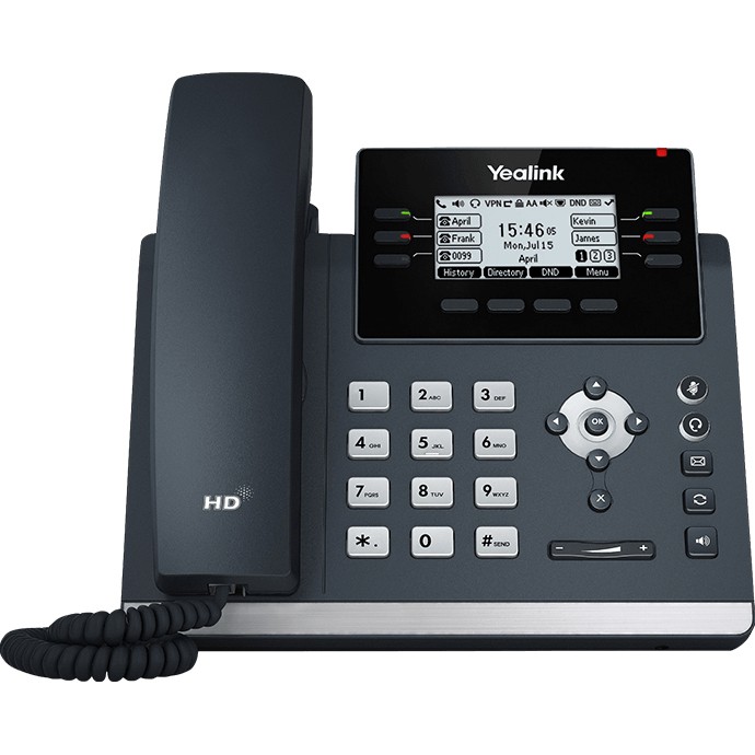 Yealink (SIP-T42U) - IP Desktop Telefon PoE Business VoIP-Telefon SIP - Classic Gray