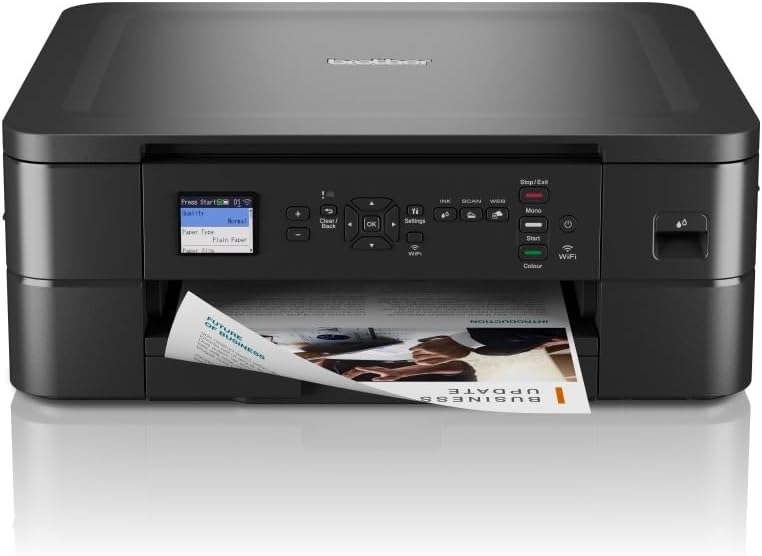 Brother DCP-J1050DW 3in1 (Drucken, Kopieren, Scannen) DIN A4 Tintenstrahl- Multifunktionsdrucker (schwarz)