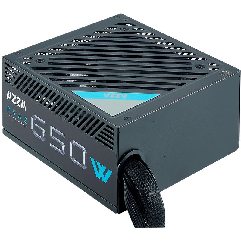 650W Netzteil 12cm Azza PSAZ New Non-Modular 80+ Bronze, schwarz