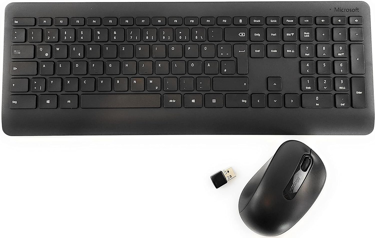 Microsoft Wireless Desktop 900 (PT3-00008) - Set mit Maus und Tastatur, deutsches QWERTZ Tastaturlayout, kabellos, schwarz