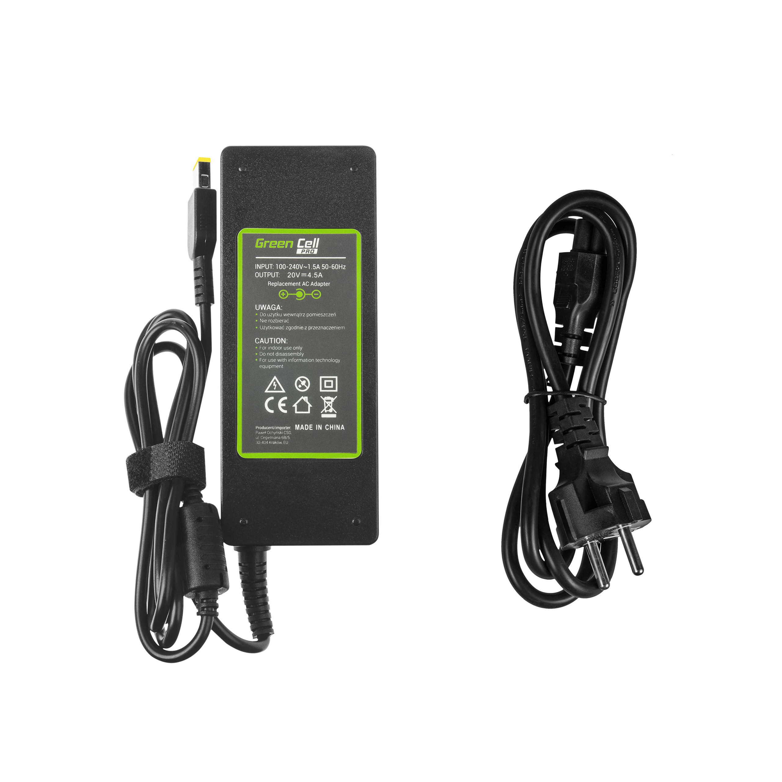 Green Cell PRO Netzteil (AD39AP) - Ladegerät 20V 4.5A 90W für Lenovo G500 G500s G510 Z51-70 IdeaPad Z510 Z710 ThinkPad T440s T460p T470p