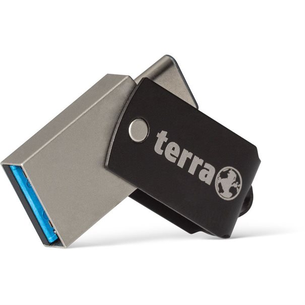 TERRA USThree A+C USB3.0 Stick 32GB 170/40, schwarz, silber