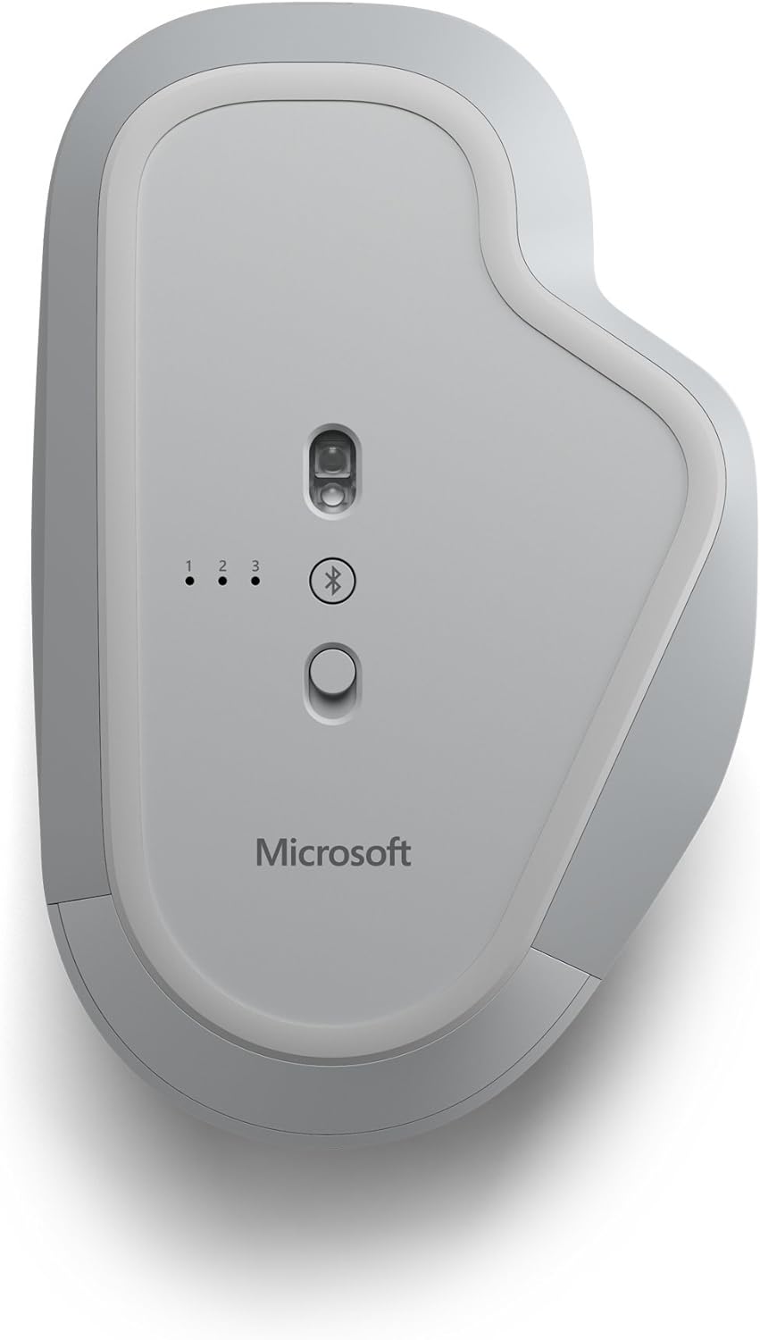 Microsoft Precision Maus (FTW-00002) - USB/Bluetooth, silber / grau