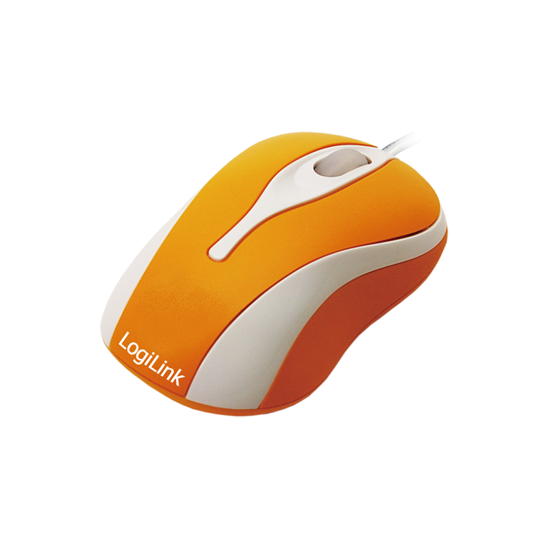 LogiLink® Maus (ID0023) - optisch USB Mini mit LED orange