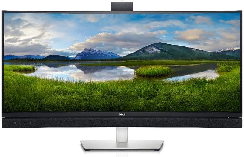 TFT 34,14" (86,72cm) DELL C3422WE Curved Monitor WebCam UWQHD, IPS, 3440 x 1440, 5ms, USB, HDMI, DisplayPort