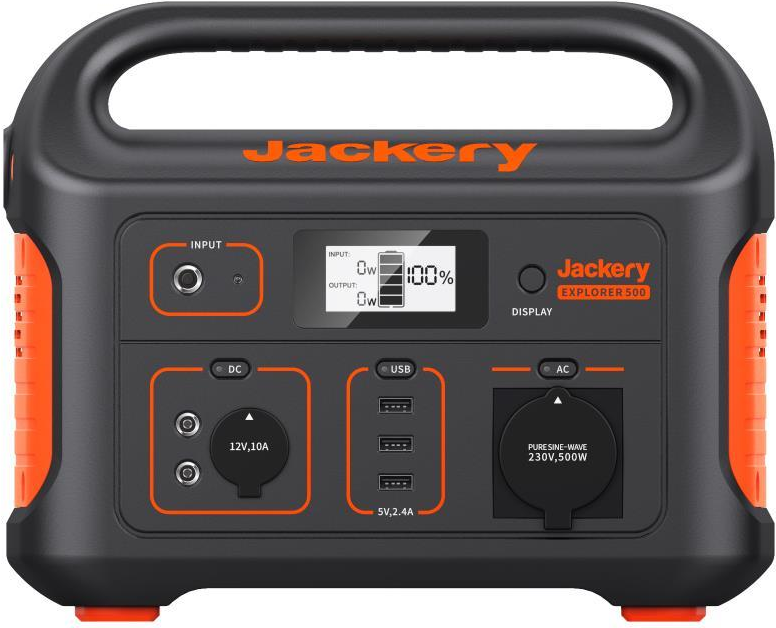 Jackery Explorer 500 Powerstation EU - Ladekapazität 518 Wh - Mobiler Energieversorger