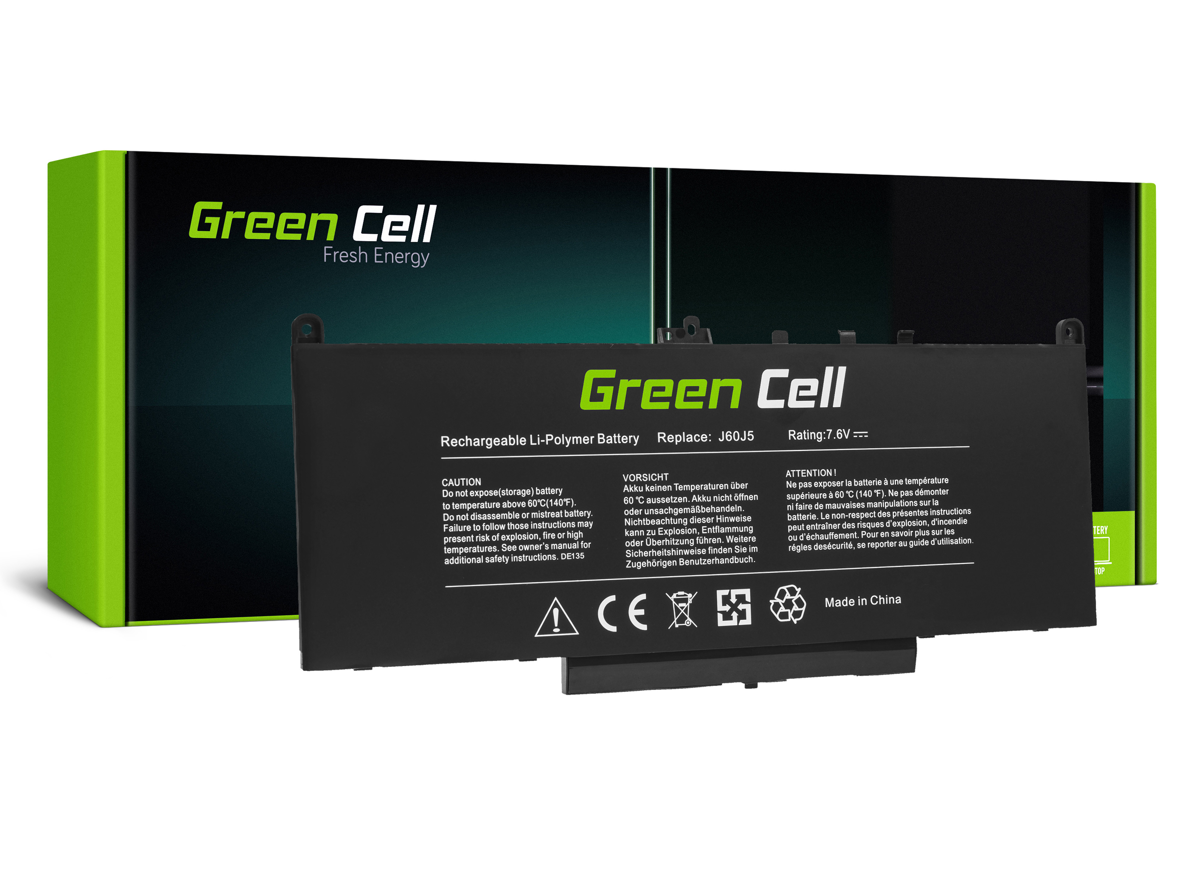 Green Cell Laptop Akku (DE135) - J60J5 für Dell Latitude E7270 E7470