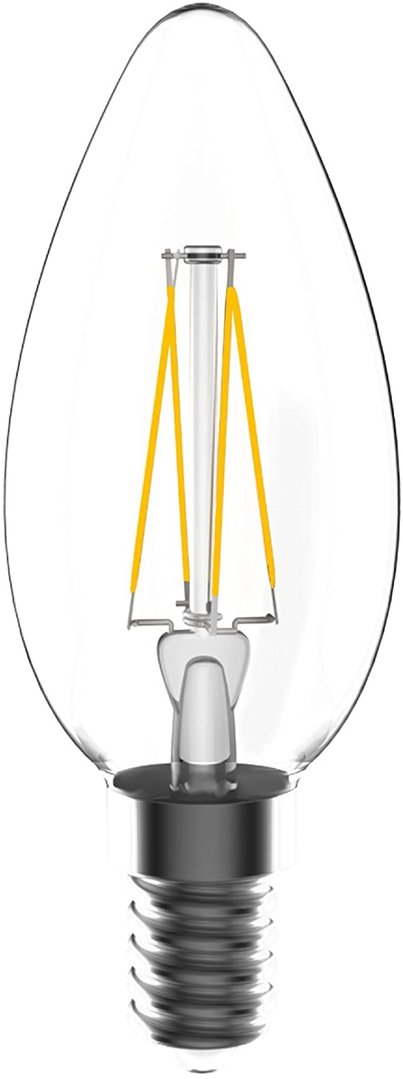 Leuchtmittel E14 Toshiba 470lm 2700K 4W (Ersatz für 40Watt) 320° Warmweiß Filament