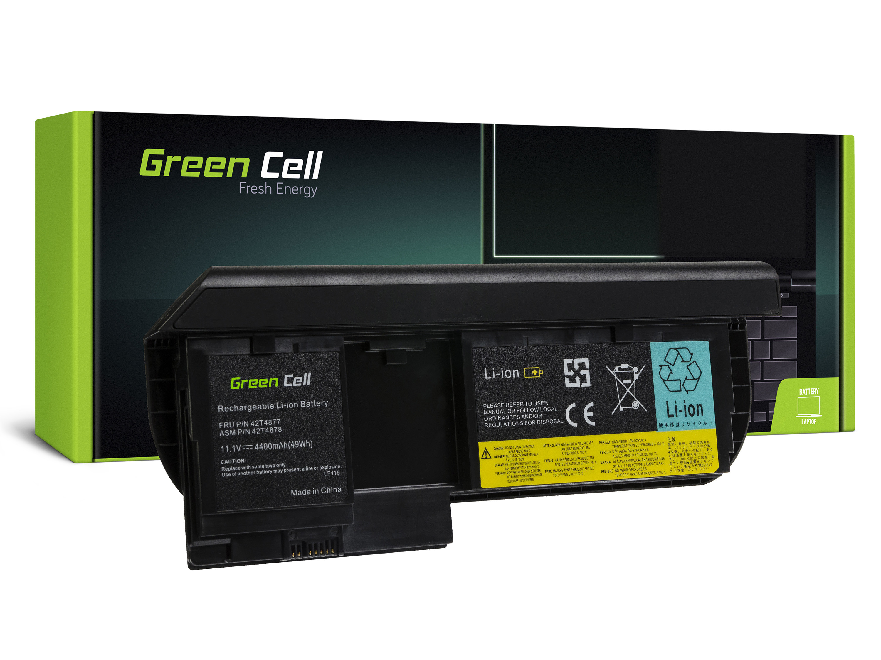 Green Cell Laptop Akku (LE115) - 45N1079 für Lenovo ThinkPad Tablet X220 X220i X220t