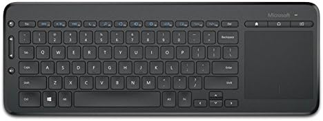 Microsoft All-in-One Media Keyboard (N9Z-00008) - Tastatur met Trackpad, deutsches QWERTZ Tastaturlayout, black, kabellos
