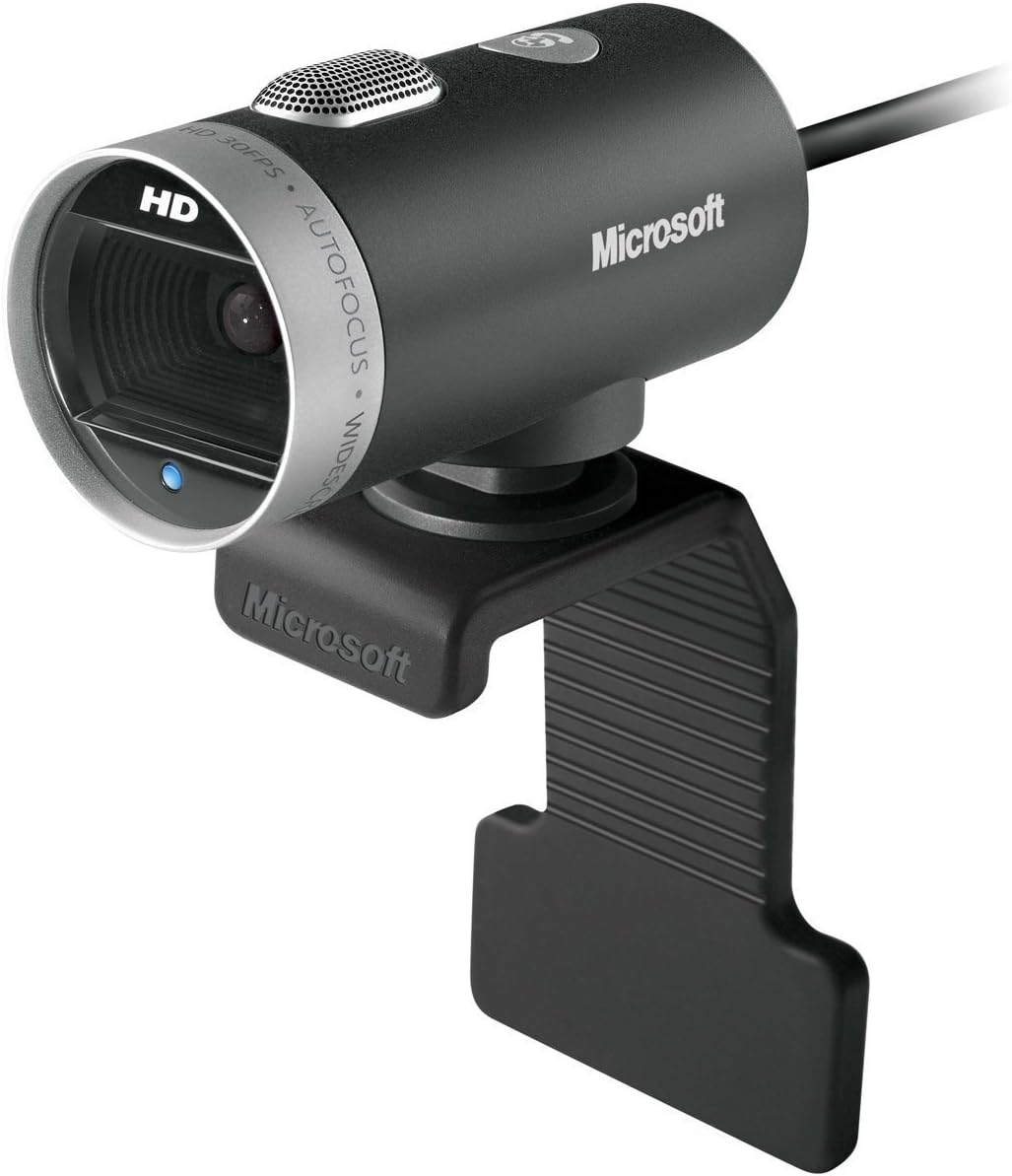 Microsoft LifeCam Cinema Windows USB (H5D-00003) - 720p HD-Breitbildvideo, Autofokus, schwarz