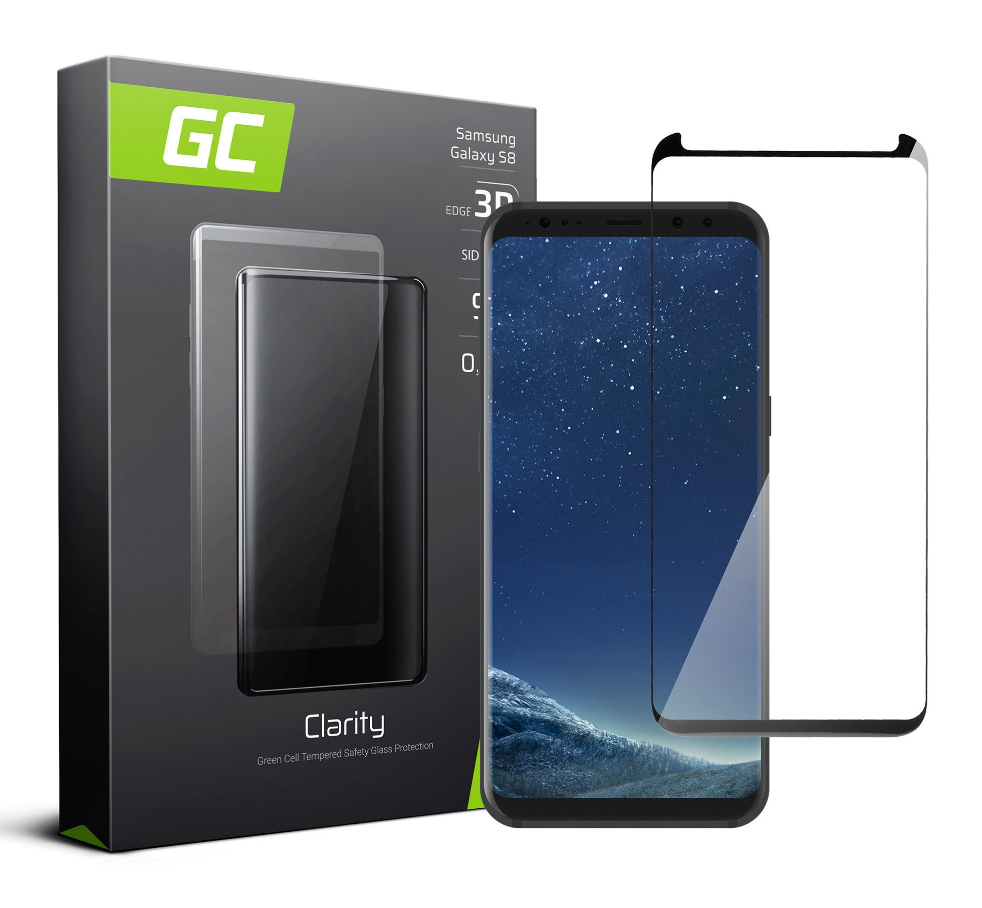 Gehärtetes Glas Green Cell (GL15) - Clarity für Samsung Galaxy S8 