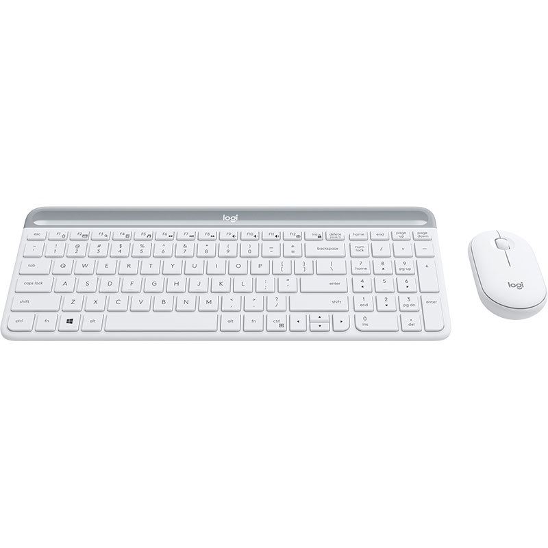 Logitech Ultradünnes Kompaktes kabelloses Tastatur-Maus-Set – MK470 Slim Combo, 10m Reichweite