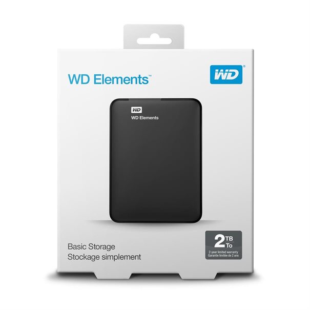 2TB WD Elements Portable - WDBU6Y0020BBK-WESN 2.5" (6.4cm) USB 3.0 schwarz