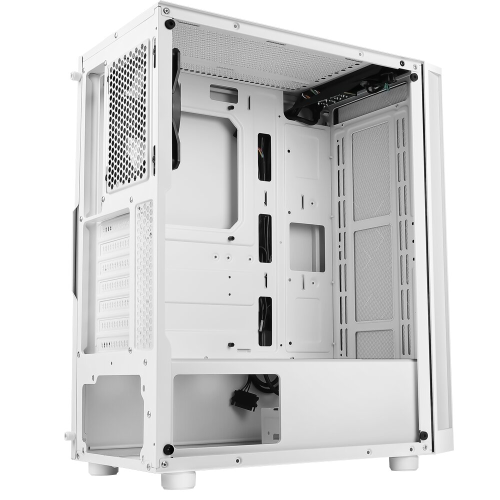 AZZA Spectra 280W (CSAZ-280W) - GAMING Midi Tower, weiß (ohne Netzteil) 