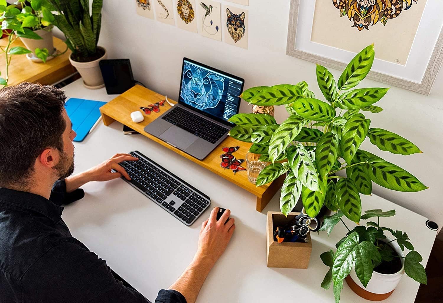 Logitech MX Keys für Apple Mac, Advanced Tastatur kabellos - schwarz