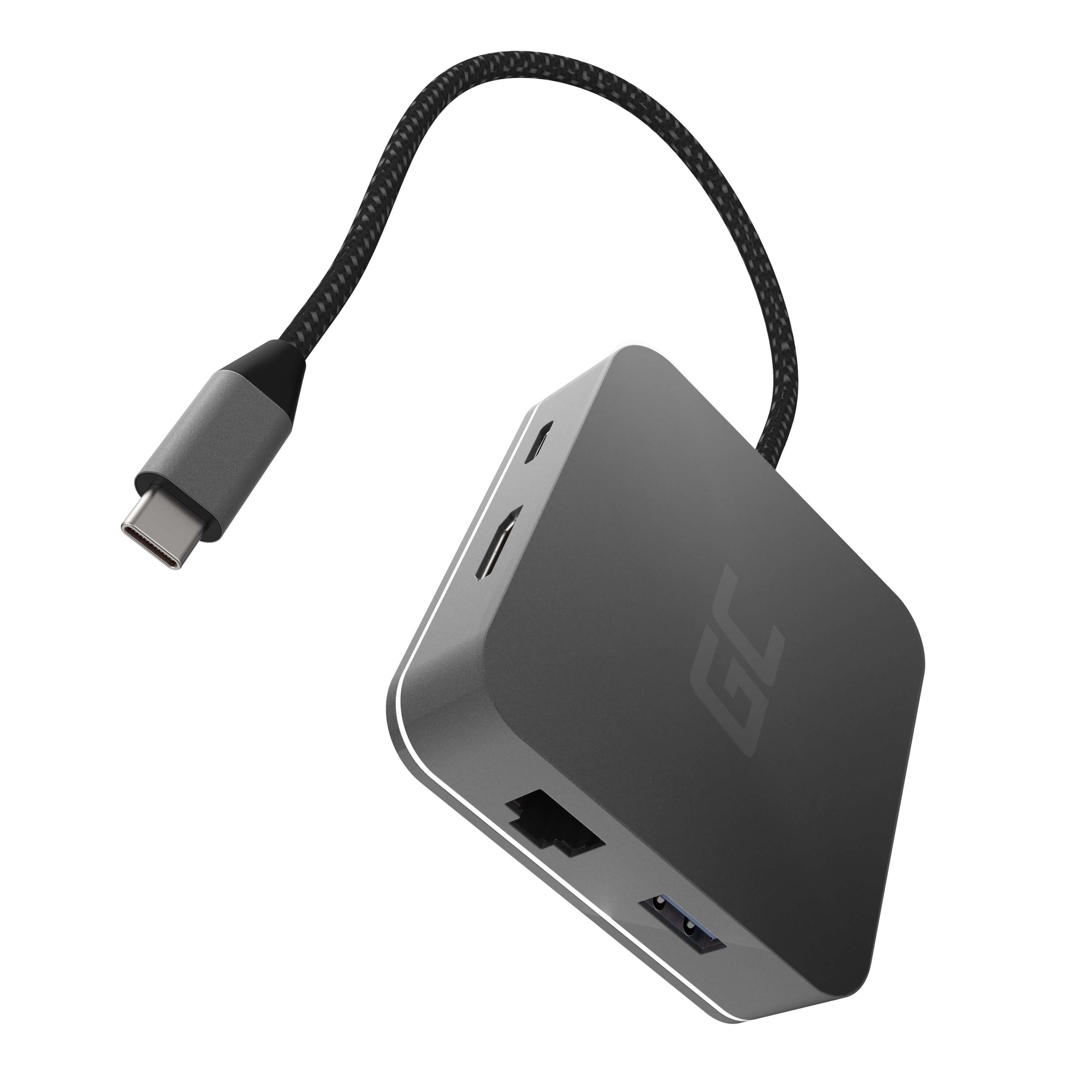 Green Cell Docking Station (AK61) Adapter, HUB USB-C HDMI - 7 ports für MacBook Pro, Dell XPS, Lenovo X1 Carbon und andere..