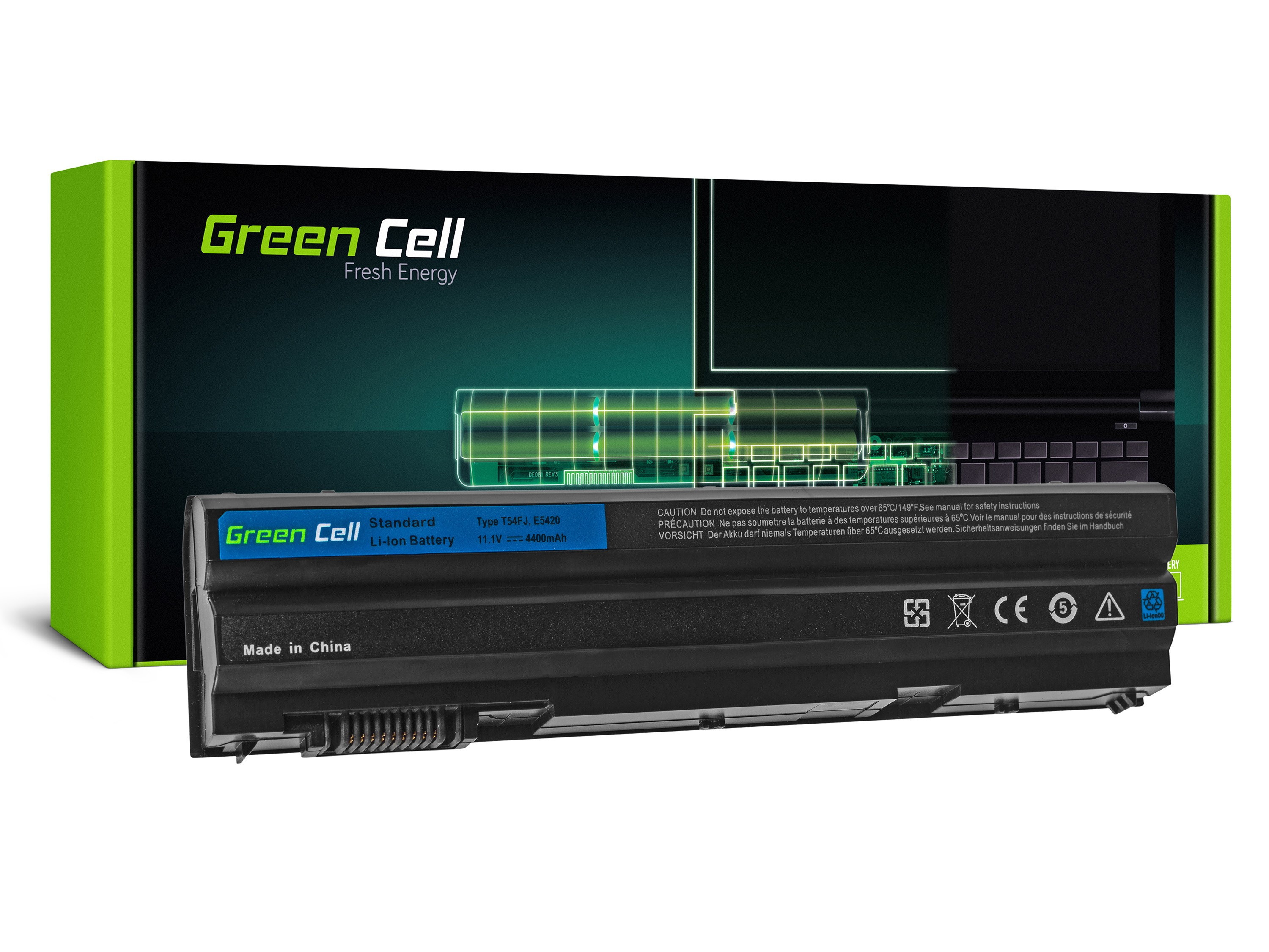 Green Cell Laptop Akku (DE04) - 8858X T54FJ M5Y0X für Dell Latitude E5420 E5430 E5520 E5530 E6420 E6430 E6520 E6530