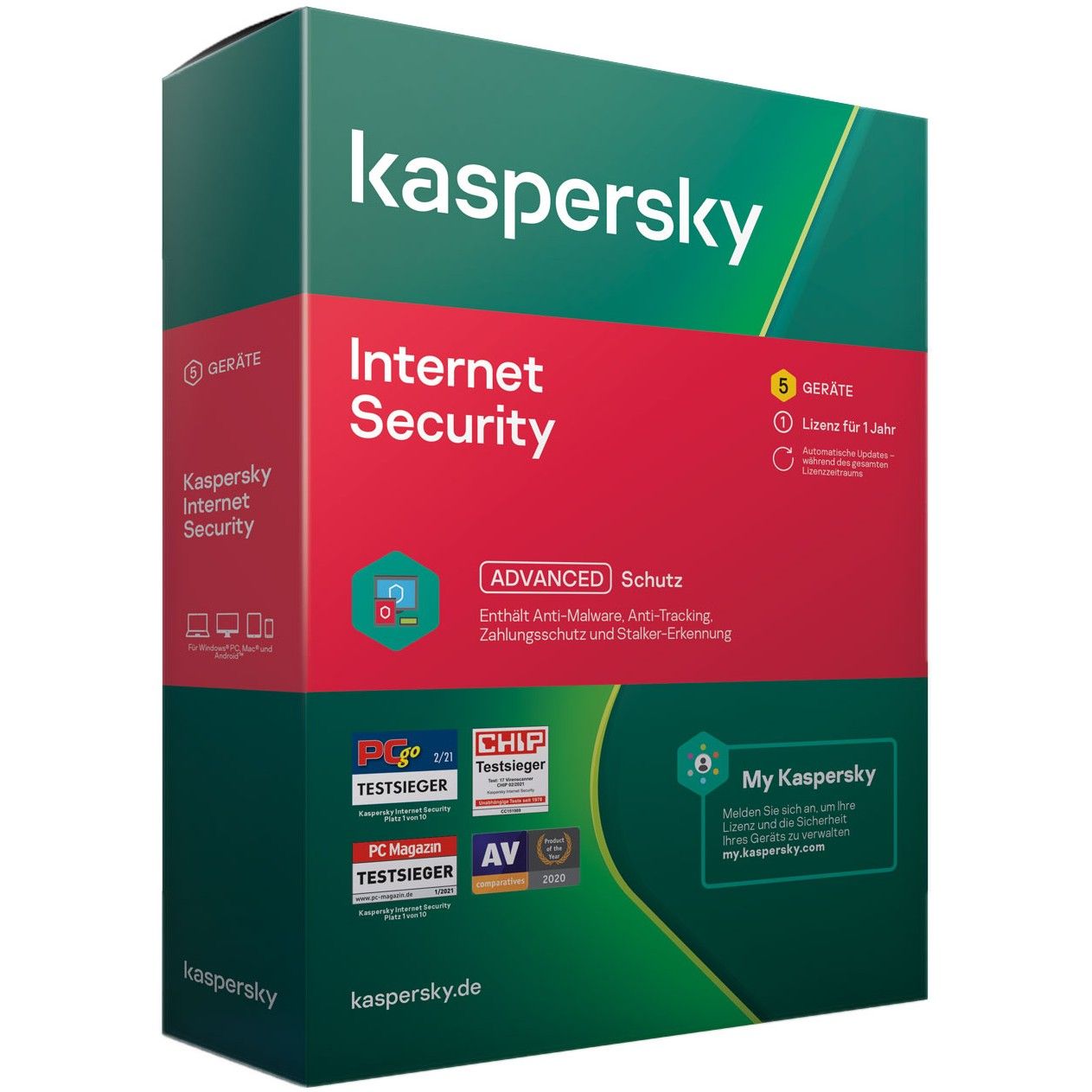Kaspersky Internet Security 3 USER - 1 Jahr BOX