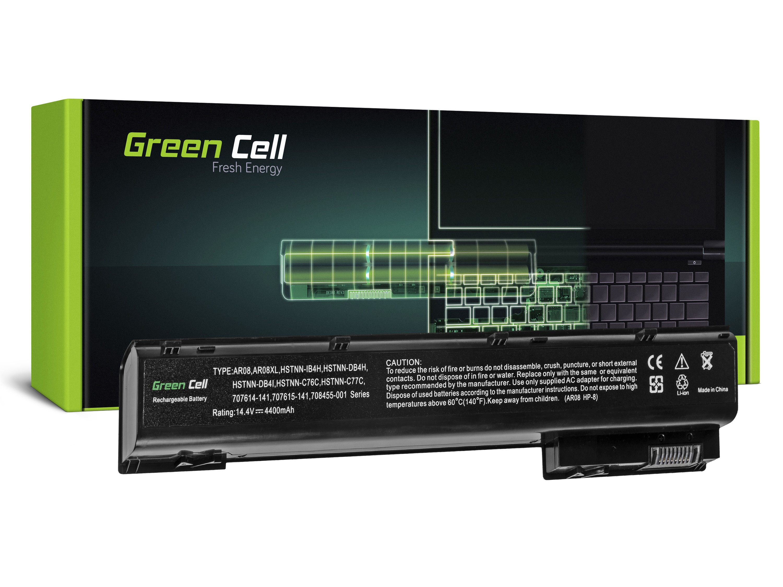 Green Cell Laptop Akku (HP113) - AR08 AR08XL für HP ZBook 15 G1 15 G2 17 G1 17 G2