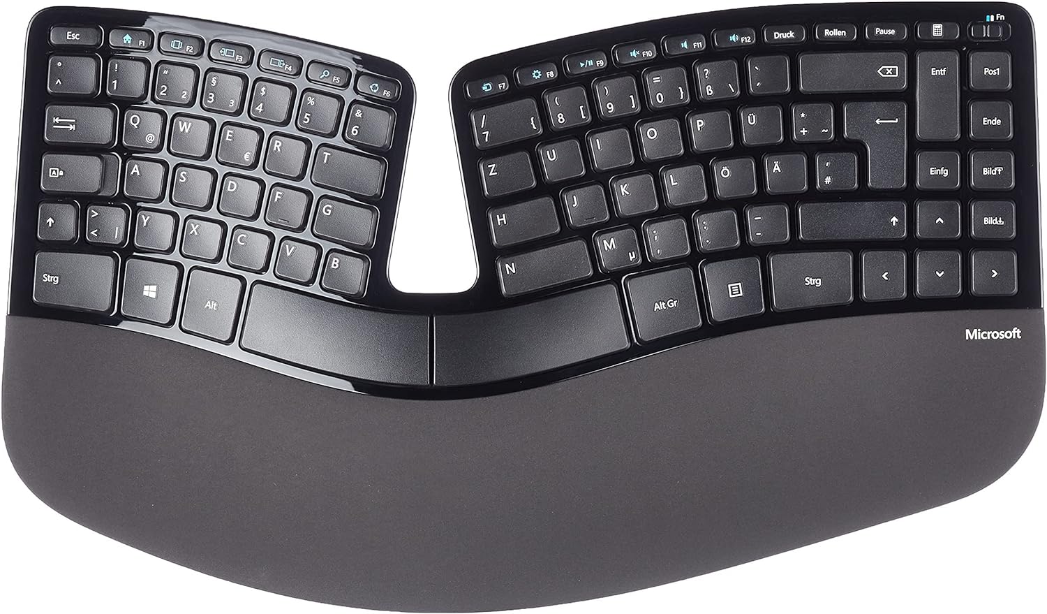 Microsoft Sculpt Ergonomic Desktop (L5V-00008) - Set mit Maus und Tastatur, deutsches QWERTZ Tastaturlayout, schwarz, ergonomisch, kabellos