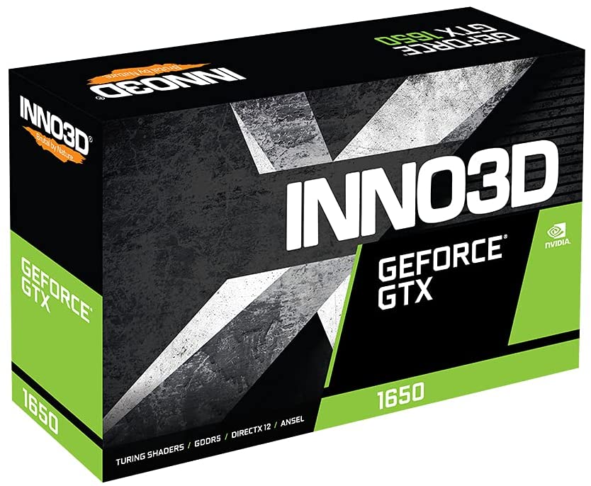 Grafikkarte Inno3D GeForce GTX 1650 X2 OC 4GB GDDR5 (2x Display Port / 1x HDMI)