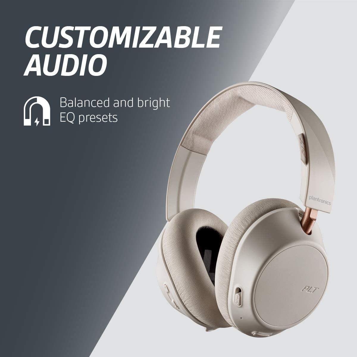 Poly / Plantronics Backbeat Go 810 ANC Wireless OE Headphonesbone white
