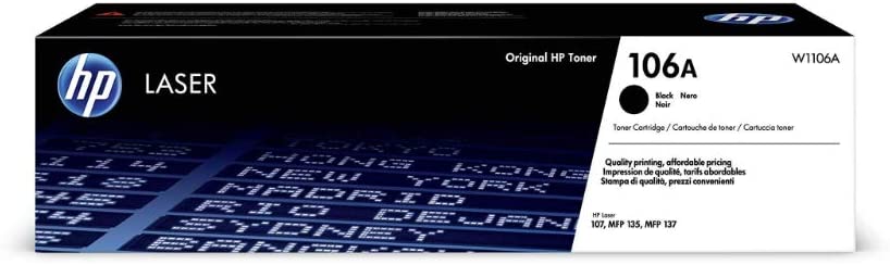 Original Toner HP 106A (W1106A) Schwarz für HP Laser 107, 135, 137