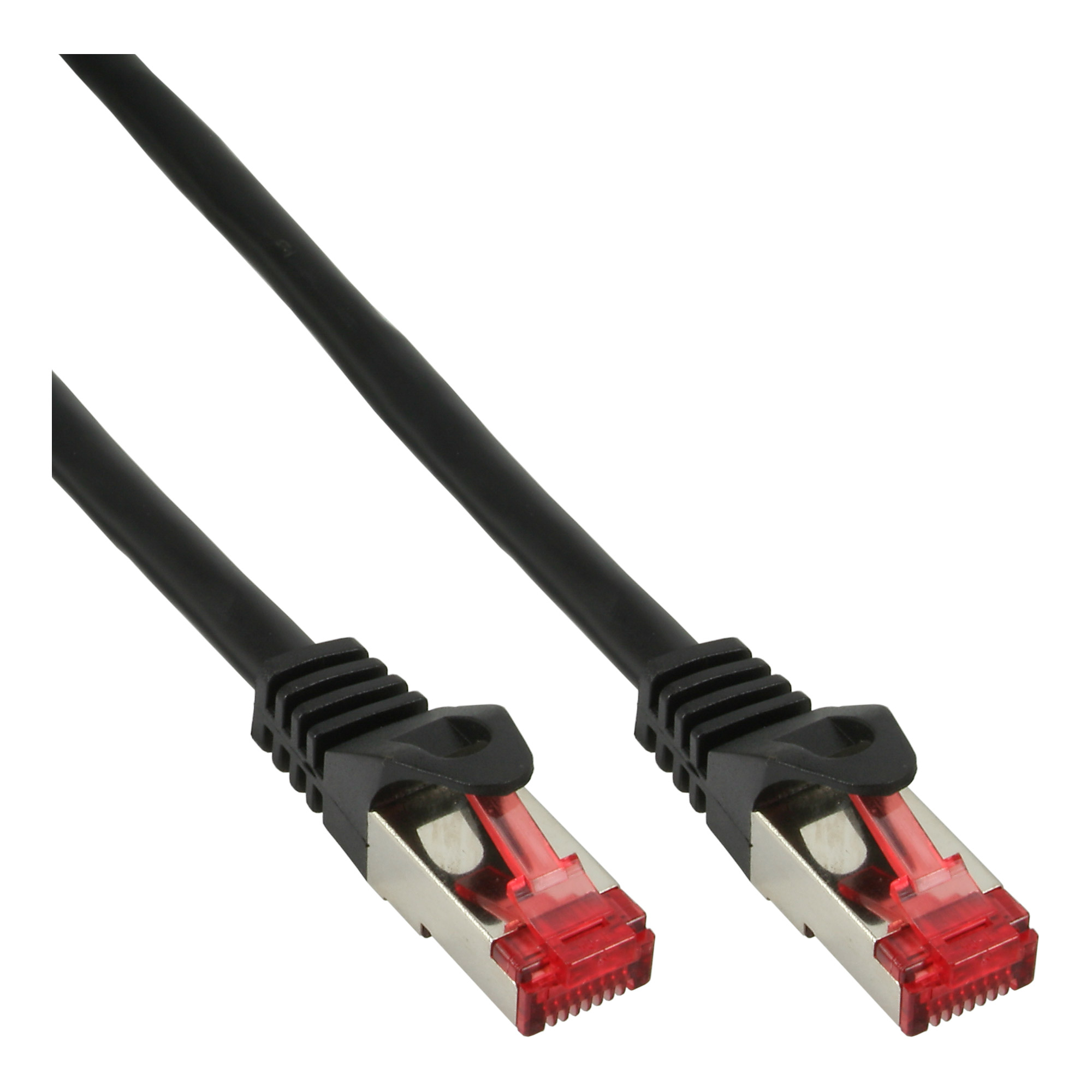 InLine® Patchkabel, S/FTP (PiMf), Cat.6, 250MHz, PVC, CCA, schwarz, 3m
